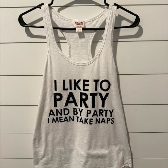 Mossimo Supply Co. White Party Tank Top Women’s XS - Picture 1 of 4